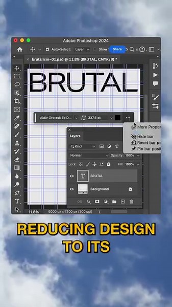 16K views · 429 reactions | Want to bring Brutalist elements to your designs? Swoop Nebula is here to break down this sharp, geometric, and monochromatic style in the latest episode of Graphic Design 101  | Adobe Photoshop | Facebook