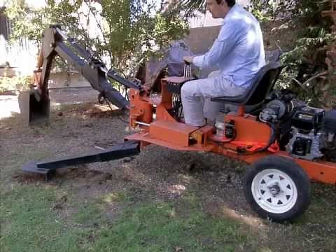 Harbor Freight Trencher converted to Electric Backhoe with EzPowerPlant