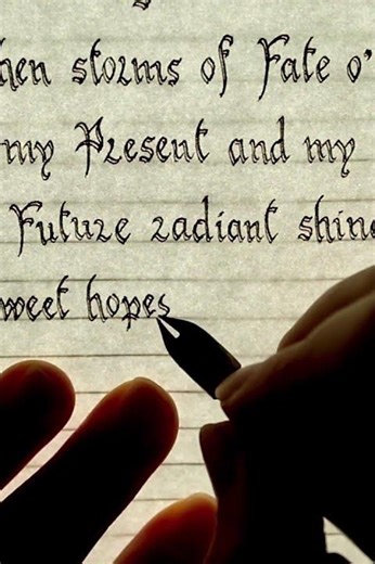 Handwriting E. A. Poe’s “Hymn” Part 4