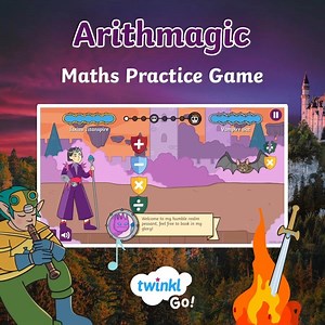 Looking for a fun maths activity to do at home? Check out Arithmagic Go!, our mythical arithmetic game which helps children practise their multiplication and division skills. It’s so much fun they won’t even realise they’re practising their times tables! Have a go here 👉 https://www.twinkl.co.uk/l/r1mov | Twinkl Resources