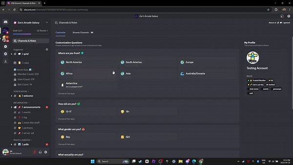 Unlock Roles & Channels