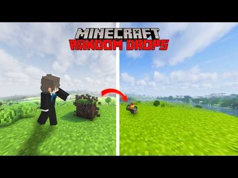 Minecraft But Blocks Drop RANDOM Items… 🤯
