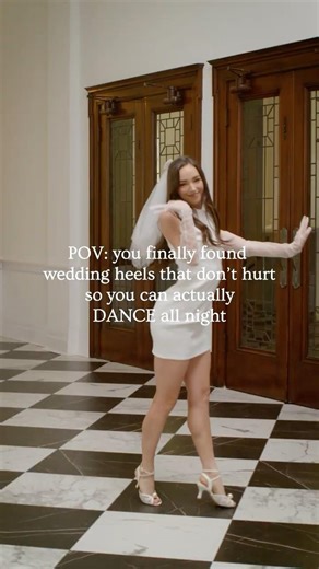 you finally found wedding heels that don’t hurt so you can actually DANCE all night