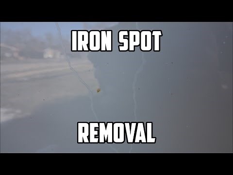 How to safely remove iron rust spots from car paint