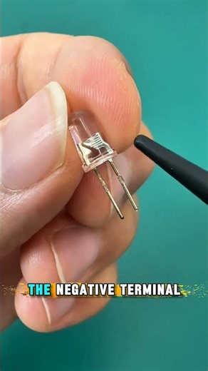 How to Identify the Positive and Negative Terminals of an LED #led #leds #lightemittingdiode