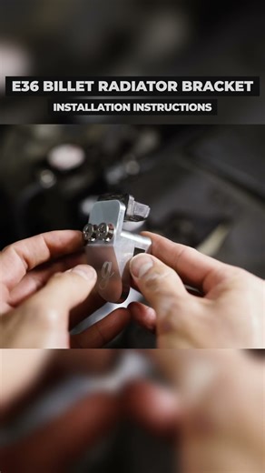 BMW E36 Billet Radiator Bracket (Clip Upgrade)! #e36