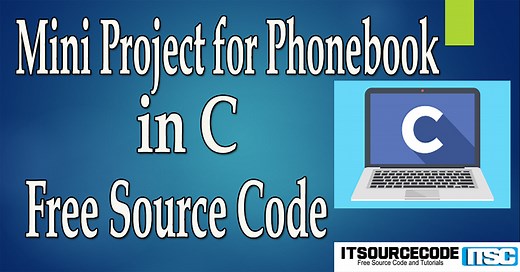 Phonebook in C with Source Code