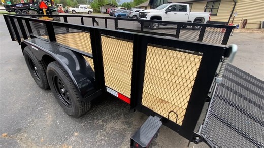The Trailer Store on Instagram: "Check Out This Brand New Triple Crown 6x14 Tandem Axle Utility Trailer with 2' Mesh Sides $3,295 Angle 3x2x3/16 Main Frame (2) 3.5K EZ Lube Axles LED Lights 2K Jack 48" Tubing Gate 12v Breakaway Kit (4) Corner Tie Loops A-Frame Channel Tongue 2x8 Treated Lumber 2 5/16" Coupler Spare Tire Mount Spring Assist Gate 15" Radial T&W NATM Compliant DOT Tape #equipmenttrailers #TripleCrown #utilitytrailers Call Or Come By Today! The Trailer Store (803) 396-0050 2950 Old 