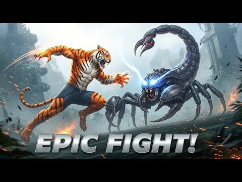 Tiger Man vs. Giant Scorpion 🐯🦂 | Final Showdown!