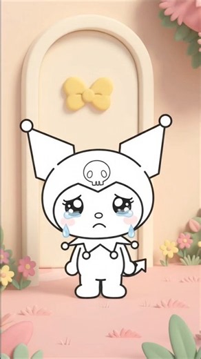 Oh no! Poor Kuromi Lost Her Colors #kuromi #hellokitty #sanrio