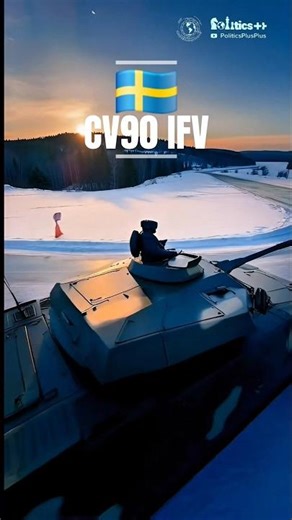 🇸🇪Swedish Power on Ice! CV90 Drift & ‌Fire #Shorts