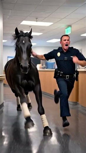 “Chaos in the Hospital Corridors!"#humanity #police #hospital