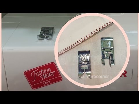 singer 1412 overlock foot use /easy tips