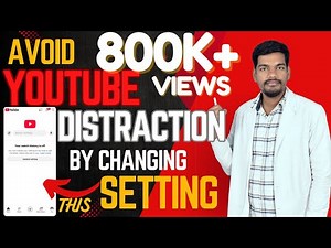 Avoid YouTube Distractions by changing this setting😎|| Only for Students #studytips