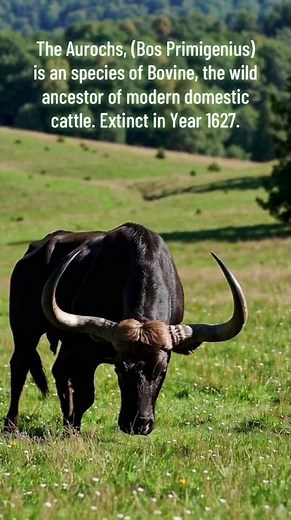 Aurochs - Extinct Species #mammal