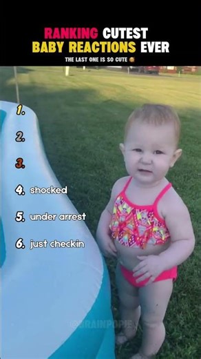 Ranking Cutest baby Reaction Ever #igreach #explore #feed #igtrens