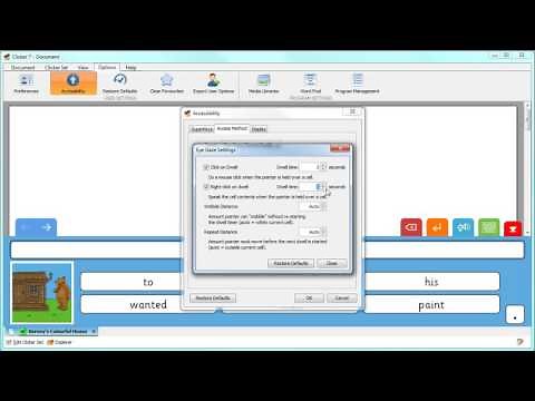 How to use Clicker 7 and Eye Gaze