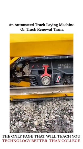 UNIVERSE | SCIENCE | TECHNOLOGY on Instagram: "an automated track laying machine or track renewal train, an essential piece of heavy machinery used in modern railway construction and maintenance. Function and Operation Purpose: These machines are designed to mechanize and streamline the demanding process of building or renewing railway tracks, which involves installing sleepers (ties), rails, and ballast. Automation: Modern versions, like the one pictured, can perform multiple tasks in a continu