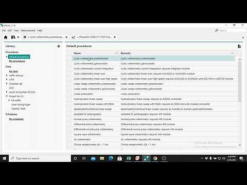 How to run Cyclic voltammetry analysis with different scan rate simultaneously using NOVA.