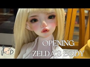 UFDoll 1/4 girl body box opening (doll nudity!)