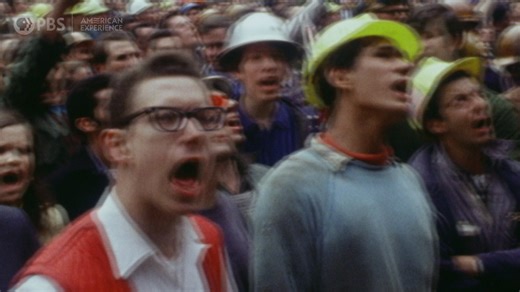 26K views · 451 reactions | By May 1970, New York City was a tinder box. A flag flown at half mast was just the spark needed to ignite it. HARD HAT RIOT premieres September 30 at 9/8c on PBS (check local listings). #HardHatRiotPBS | American Experience | PBS | Facebook