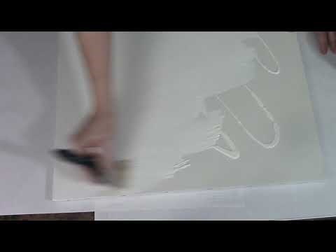 #1: MAKE YOUR CANVAS SMOOTHER - How To Gesso A Canvas for beginners - gesso using Liquitex white.