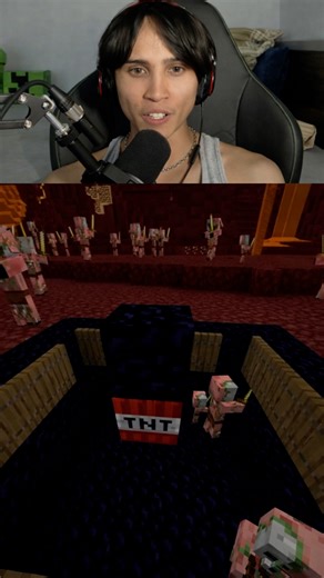 Collecting experience points using TNT in Minecraft