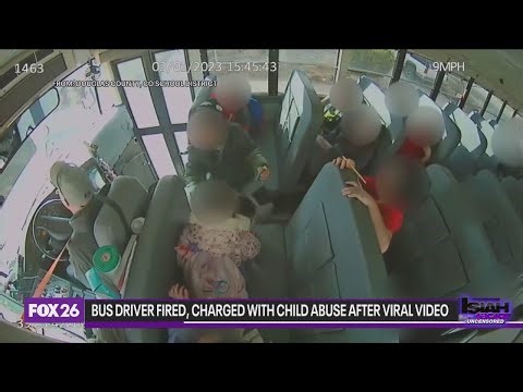 Bus driver fired, charged with child abuse after viral video