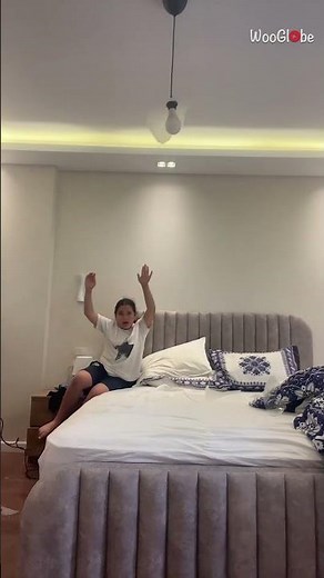 Gymnast Fail: Handstand Mishap Shatters Ceiling Lamp || WooGlobe