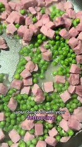 Creamy Pasta with Ham and Peas