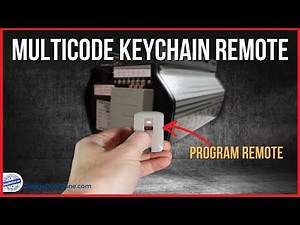 MultiCode Keychain Remote - Programming the 3070 MultiCode keychain garage door opener remote