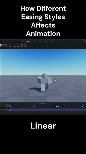 How Different Easing Styles Affects Animation #roblox #shortsfeed #shorts #robloxanimation