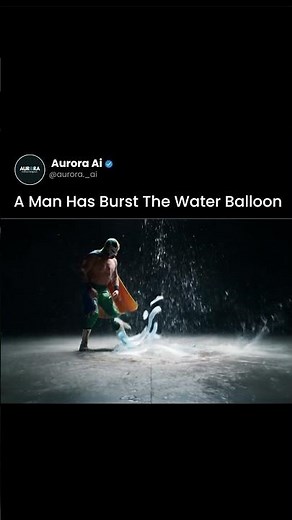 AI Slow-Mo: Water Balloon Pop 💥💧 | Fun & Relaxing Scene