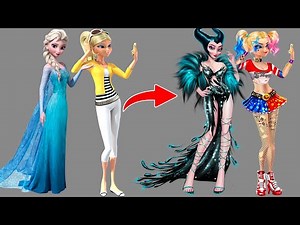 Ultimate Dark Queens Transformation | Ladybug, Chloé, Elsa & Cruella