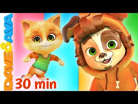 🤗 Hop a Little Jump a Little, Incy Wincy Spider | Nursery Rhymes by Dave and Ava 🤗