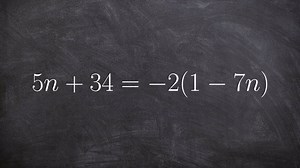 Solving a linear equation with a variable on both sides