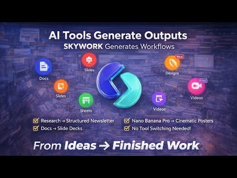 Skywork AI — Documents, Slides & Posters From One Idea