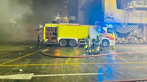 Video: Fire caused by explosion on ship in Dubai's Jebel Ali Port under control