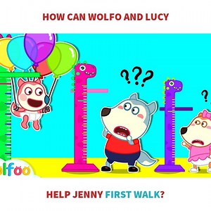 What will Wolfoo and Lucy do to help Jenny first walk? 😁 #WOANetwork | Wolfoo Kids Cartoon