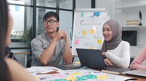 Multiracial Group Young Creative People Smart Stock Footage Video (100% Royalty-free) 1061020828 | Shutterstock