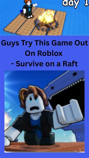 Guys yall have to check this game out - Survive on a Raft #raft #roblox #game #goodgame #survival