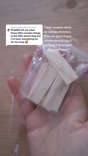 Canvas Stretching Tutorial: How to Use Wooden Sticks Behind Canvas