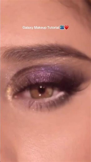 Galaxy Inspired Makeup Tutorial #softglamlook #viral #makeuptutorial #trend