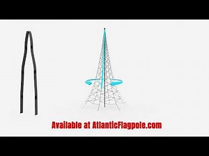 Easy Flagpole Christmas Tree LED Lights Assembly and Installation for Everyone!