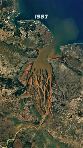 indianoverviewer on Instagram: "In Madagascar’s northwest, the Betsiboka River estuary paints the ocean red. Decades of deforestation and mangrove loss have unleashed massive erosion, sending tons of soil into Bombetoka Bay. This dramatic transformation has created one of the fastest-changing coastlines on Earth. Created by- @indianoverviewer Source-Google Earth Pro🌏 (Edu.Purpose) (Headphones for better experience) #madagascar #betsiboka #bombetoka #eastafrica #firstvoiceover #firstreelvoiceove