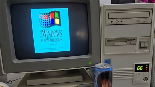 【考古】1994年的老电脑运行Windows3.11