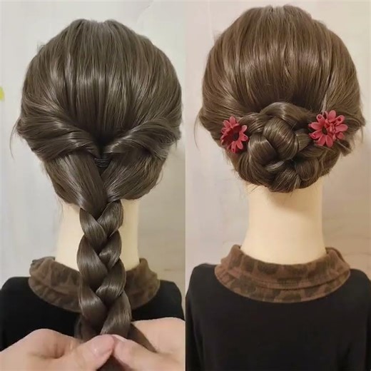 Effortless Chinese Updo: A Gentle & Graceful Hairdo Secret