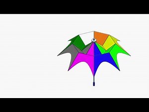 Umbrella mechanism animation | Solidworks | Suren SN