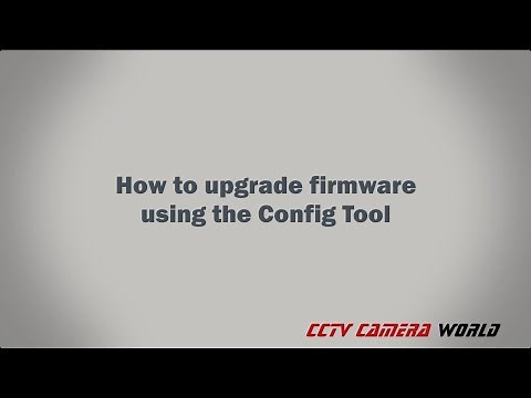 How to upgrade firmware using the Config Tool
