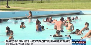 Waves of Fun pool hits max capacity during heat wave